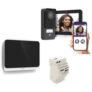 Visiophone filaire et connecté 3K Philips WelcomeEye Connect 3 avec éc... pas cher