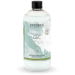 Parfum dintérieur - Recharge bouquet parfumé 500ml pur lin - Esteban