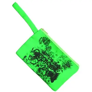 Pochette - LE TEMPS DES CERISES - Eco 6 - 100% Lin - Fibres naturelles - Vert pas cher