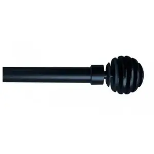 SECODIR Soho - Kit tringle extensible ø 16/19mm 110 à 210 cm Coloris - Noir mat pas cher