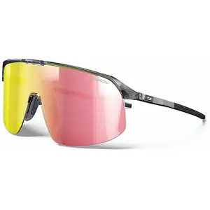 Julbo, Unisexe, Lunettes de sport, Density Schwarz Durchscheinend Glänzend Grau REACTIV 13 Light Amplifier (Noir Translucide Brillant, Anthracite, Cherry, Jaune), NoirVendu partrekkinn
