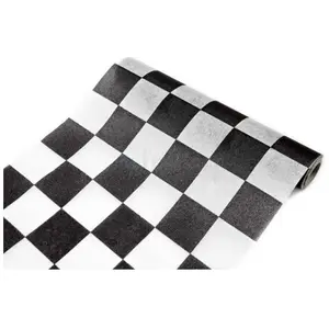 HOBI Chemin de table intissé damier pas cher