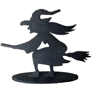 DÉCORATION DE TABLE SORCIÈRE SUR BALAI - DECORS DE TABLE HALLOWEEN BLA... pas cher
