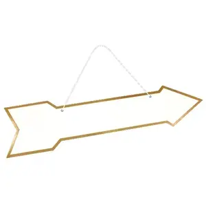 Flèche directionnelle - Or - 41x10cm - Bord métallisé pas cher