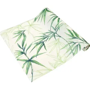HOBI CHEMIN DE TABLE INTISSÉ BAMBOU 28CMX5M BLANC pas cher