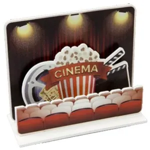 Décoration - Non spécifié - Salle de cinéma - 12x10.5x5cm - Blanc - Mixte pas cher