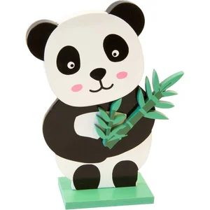 HOBI Centre de table Panda 13,5 x 10 cm - Noir pas cher