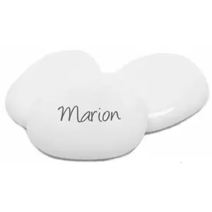 10 Paquet de 6 Galets marque-places, Blanc pas cher