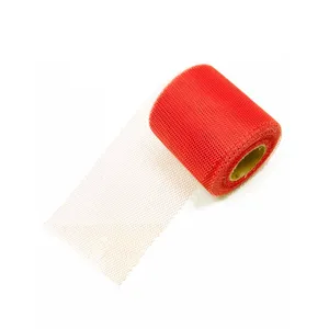 HOBI Rouleau de tulle uni Rouge 8cm x 20 m pas cher