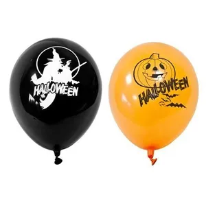 HOBI 8 BALLONS LATEX IMPRIMÉS HALLOWEEN 28CM pas cher