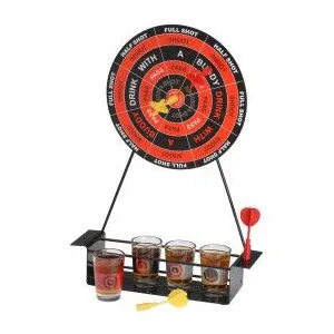 LA CHAISE LONGUE Jeu à boire Fléchettes Drinking Game - Cible en métal - H35x7x25cm pas cher