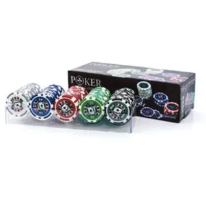 France cartes - jeu de carte - coffret cristal 100 jetons américains pas cher