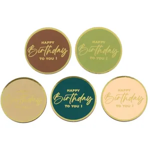 10 CONFETTIS BOIS ANNIVERSAIRE JUNGLE 5CM VERT pas cher