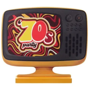 Décoration à poser en bois - JOUR DE FETE - Collection 70's Party - Vi... pas cher