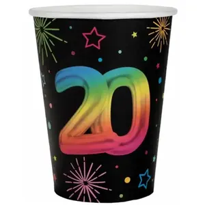 Nummer 20 Festicolor kartonnen beker 270ml pas cher