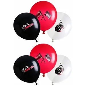 SANTEX 6 BALLONS LATEX COURSE FORMULE 1 30CM pas cher