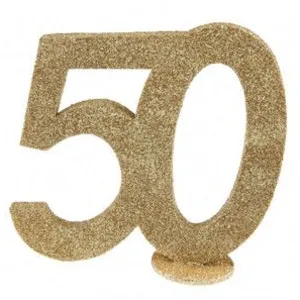 Santex - Chiffre anniversaire 50 ans or pas cher