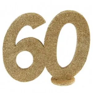 Santex 4753 - Décoration chiffre anniversaire 60 ans - or pas cher
