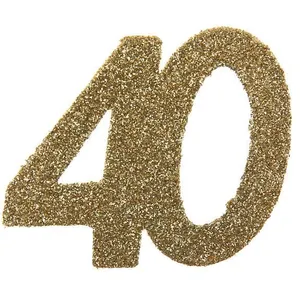 Confettis paillettés 40 ans or - SANTEX - Mixte - Papier - 6 x 5 cm pas cher