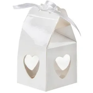 SANS BOITE A DRAGEE COEUR BLANC (12X14X0.9) pas cher