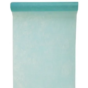 SANTEX Chemin de table fanon Vert d'eau 30 cm x 5 m pas cher
