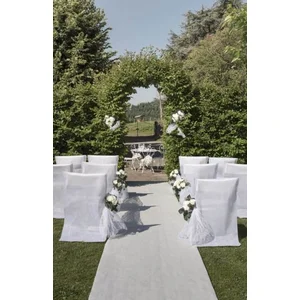 SANTEX Sanitex Witte loper 15 meter lang en 1 meter breed pas cher