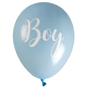 CHALAYER 8 BALLONS LATEX BABY SHOWER BOY Ø23CM BLEU Bleu pas cher