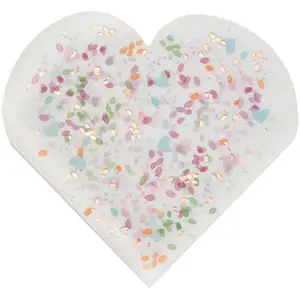 SANTEX 20 SERVIETTES DE TABLE JETABLE PAPIER CUR MARIAGE FLEURI 19X17CM MulticoloreVendu parcdiscount