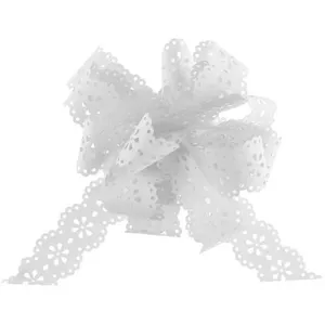 Noeuds automatiques - SANTEX - 7341-1-31 - Sachet de 5 - Blanc - Décoration polyvalente pas cher