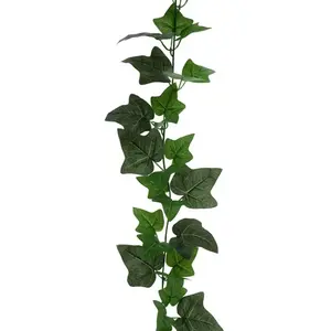 SANTEX Belle et grande guirlande de Lierre verte de 220cm en tissu (x1) REF/6893 thème: Champêtre nature pas cher