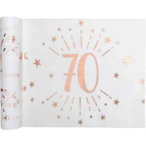 Santex Tafelloper op rol - 70 jaar verjaardag - non woven polyester - ... pas cher