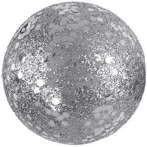 Sachet de 50 mini-Boules pailletées 1cm Argent pas cher