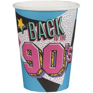 10 GOBELETS CARTON ANNÉES 90 27CL BLEUVendu parrakuten