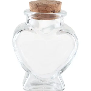 Santex Boite de 12 Mignonnettes Pot Coeur verre bouchon liège pas cher
