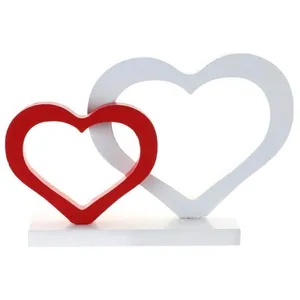 JOUR DE FETE Centre de table en bois pour la Saint-Valentin pas cher