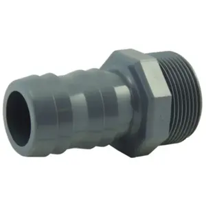 Douille cannelée PVC pression 60 mm, à visser mâle 50x60 CODITAL pas cher