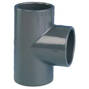 Codital Té PVC pression 90° femelle / femelle à coller - diamètre 63 CODITAL pas cher