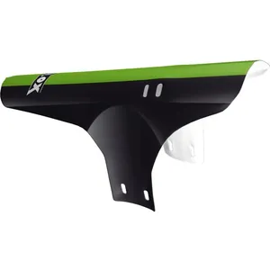 Garde boue vélo VELOX - avant collier - noir et vert pas cher