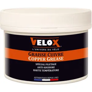 Graisse vélo cuivre anti-grippant en pot Velox - noir - 350 ml pas cher