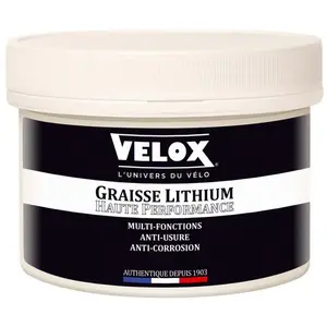 Graisse vélo lithium multi-fonction en pot Velox - noir - 350 ml pas cher