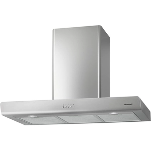 Brandt - hotte décorative murale 90cm 606m3/h inox - bhb6902x pas cher