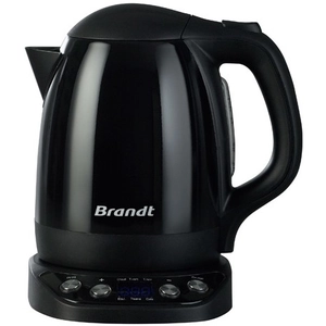 Bouilloire - BRANDT - BO12003N - Noir - 1,2 L - 2200 W - 6 programmes pas cher