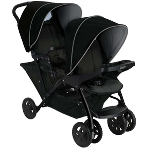 GRACO - Poussette Double Stadium Duo Noir et Gris pas cher