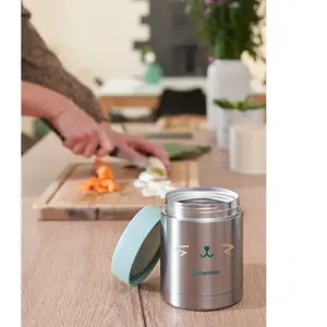 Babymoov Contenant isotherme inox EAT'S ISY bleu gris TU pas cher