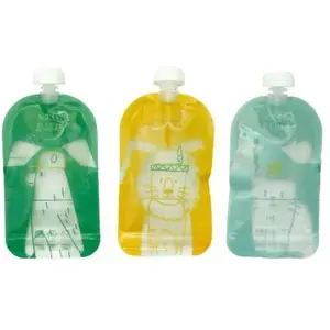 Badabulle Lot de 15 gourdes réutilisables 150 ml, 100% hermétiques pas cher