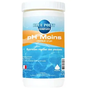 BLUE POINT COMPANY Ph Moins Piscine - Permet de baisser Rapidement Le Ph de l'eau/Produit conditionné en France (1,5KG)Vendu parcdiscount