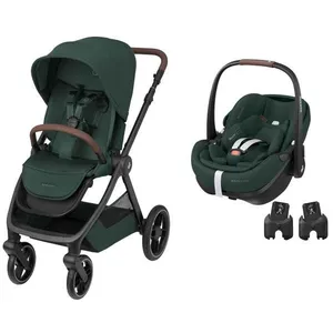 MAXI COSI - Poussette DUO Oxford + Pebble 360 Pro 2 TWILLIC GREEN