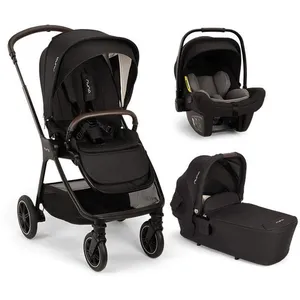 NUNA - Poussette TRIO Triv Next + Siège-auto Pipa Next + Nacelle Lytl Caviar