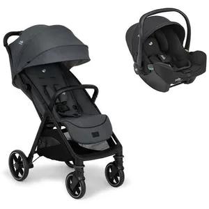 JOIE - Poussette DUO Parcel LX Ebony + Siège-auto Gr0+ I-Snug 2 Shale pas cher
