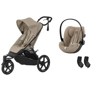 CYBEX - Poussette Duo Avi Spin Almond Beige Cloud G3 I-size Plus Almond Beige Cybex